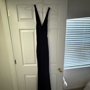 Reformation Black Cotton Dress